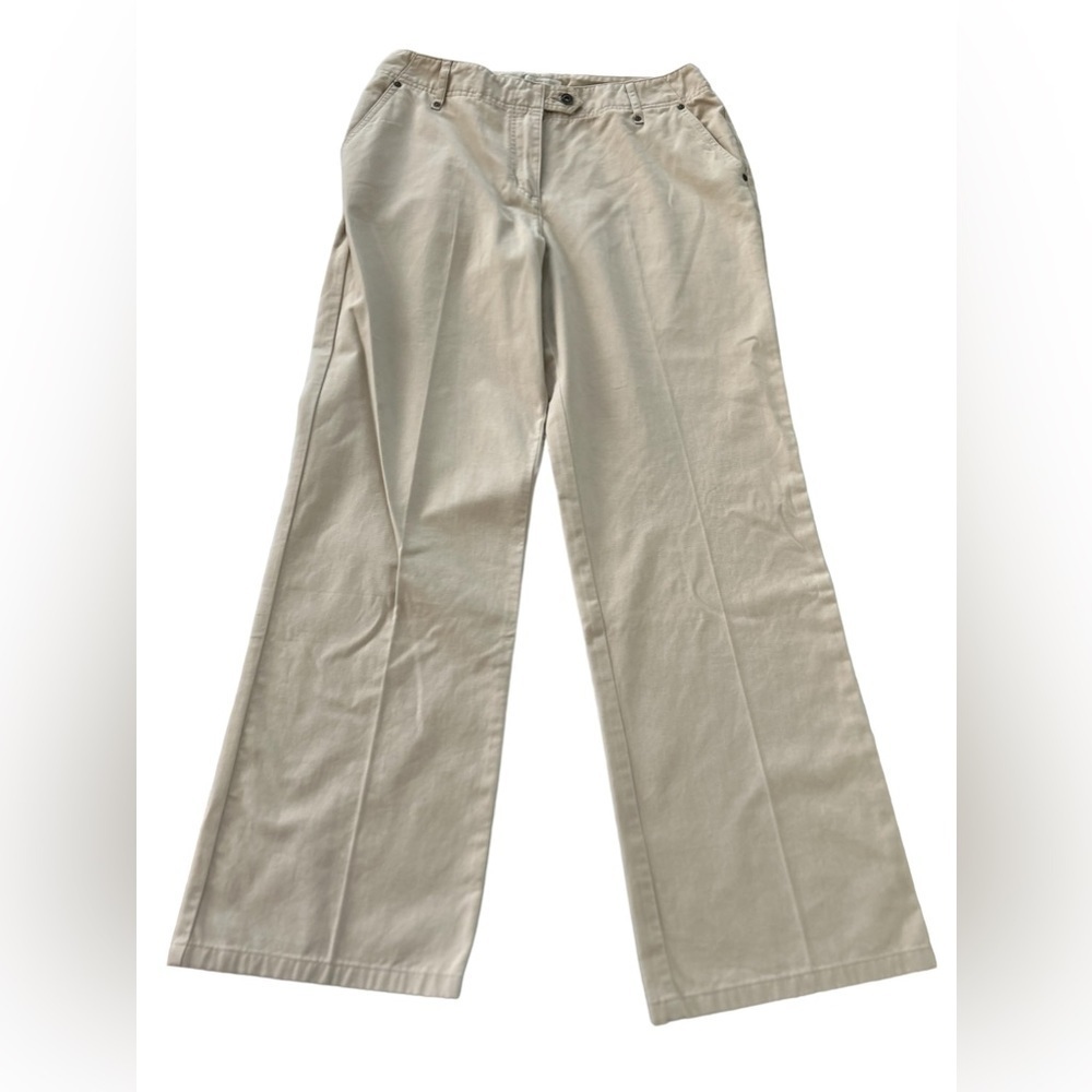 Christopher banks straight leg khakis for women size 12